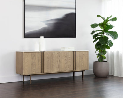 Sunpan Briar Sideboard - Weathered Oak - 107442 - Sunpan - $4198.00