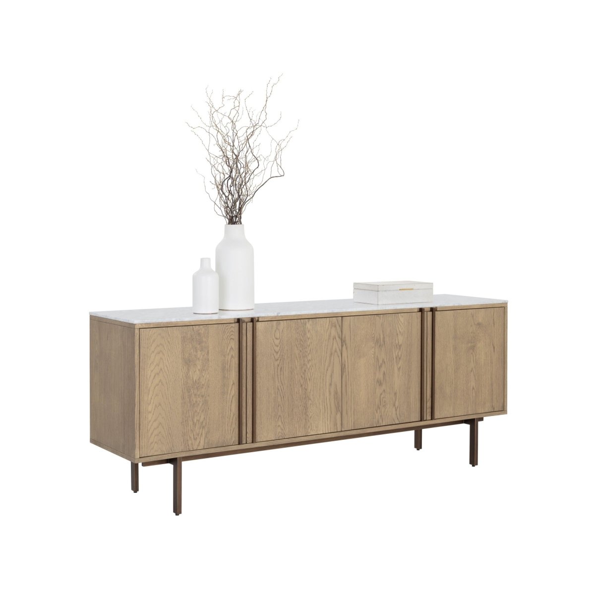 Sunpan Briar Sideboard - Weathered Oak - 107442 - Sunpan - $4198.00