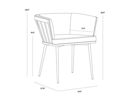 Sunpan Caily Dining Armchair - 106415 - Sunpan - $858.00