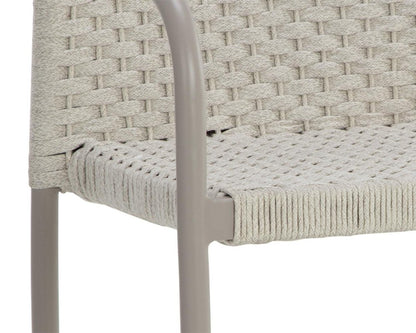 Sunpan Casella Stackable Dining Armchair - Cream - 110979 - Sunpan - $698.00