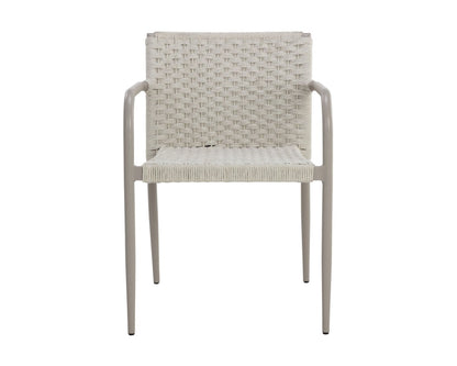 Sunpan Casella Stackable Dining Armchair - Cream - 110979 - Sunpan - $698.00