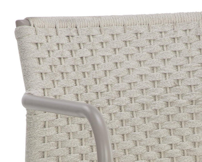 Sunpan Casella Stackable Dining Armchair - Cream - 110979 - Sunpan - $698.00