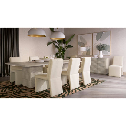 Sunpan Contemporary Hoyos Dining Table - 100" - Rectangle - Light Brown - Wood - 110661 - Sunpan - $3998.00