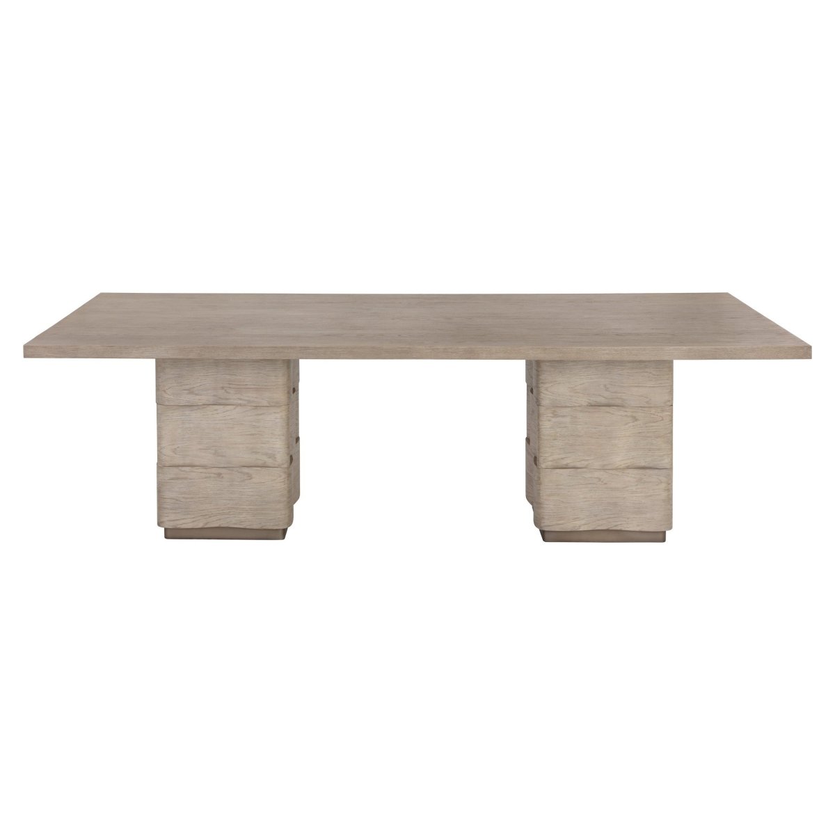 Sunpan Contemporary Hoyos Dining Table - 100" - Rectangle - Light Brown - Wood - 110661 - Sunpan - $3998.00