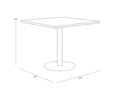 Sunpan Corina Bistro Table - 36" - 110195 - Sunpan - $1398.00