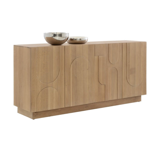 Sunpan Cove Sideboard - Rustic Oak - 109610 - Sunpan - $3998.00