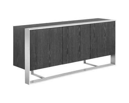 Sunpan Dalton Sideboard - Stainless Steel - Grey - 107055 - Sunpan - $3198.00