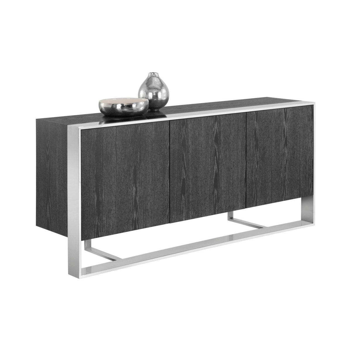 Sunpan Dalton Sideboard - Stainless Steel - Grey - 107055 - Sunpan - $3198.00