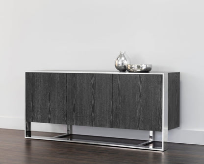Sunpan Dalton Sideboard - Stainless Steel - Grey - 107055 - Sunpan - $3198.00