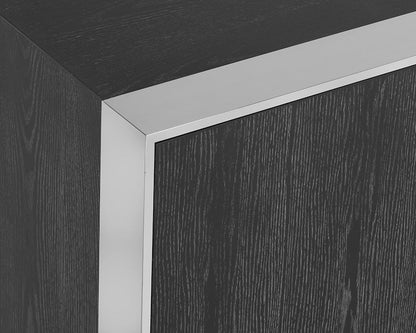 Sunpan Dalton Sideboard - Stainless Steel - Grey - 107055 - Sunpan - $3198.00