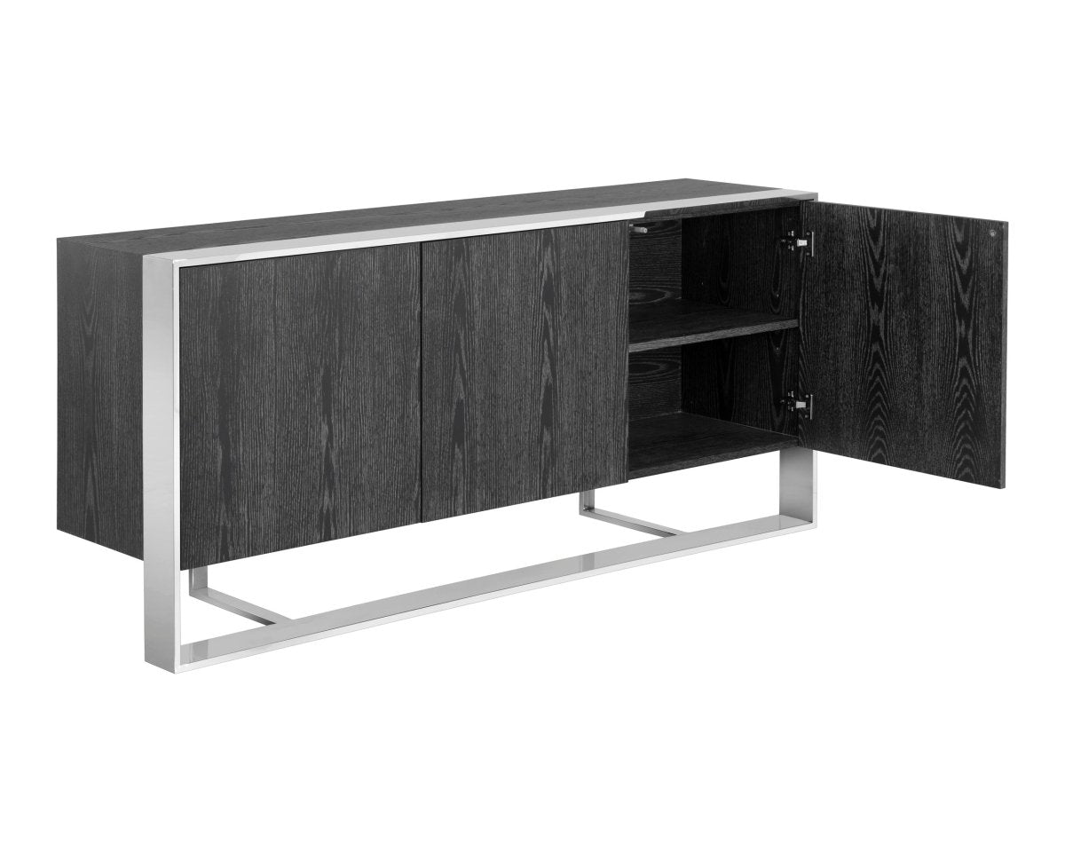 Sunpan Dalton Sideboard - Stainless Steel - Grey - 107055 - Sunpan - $3198.00