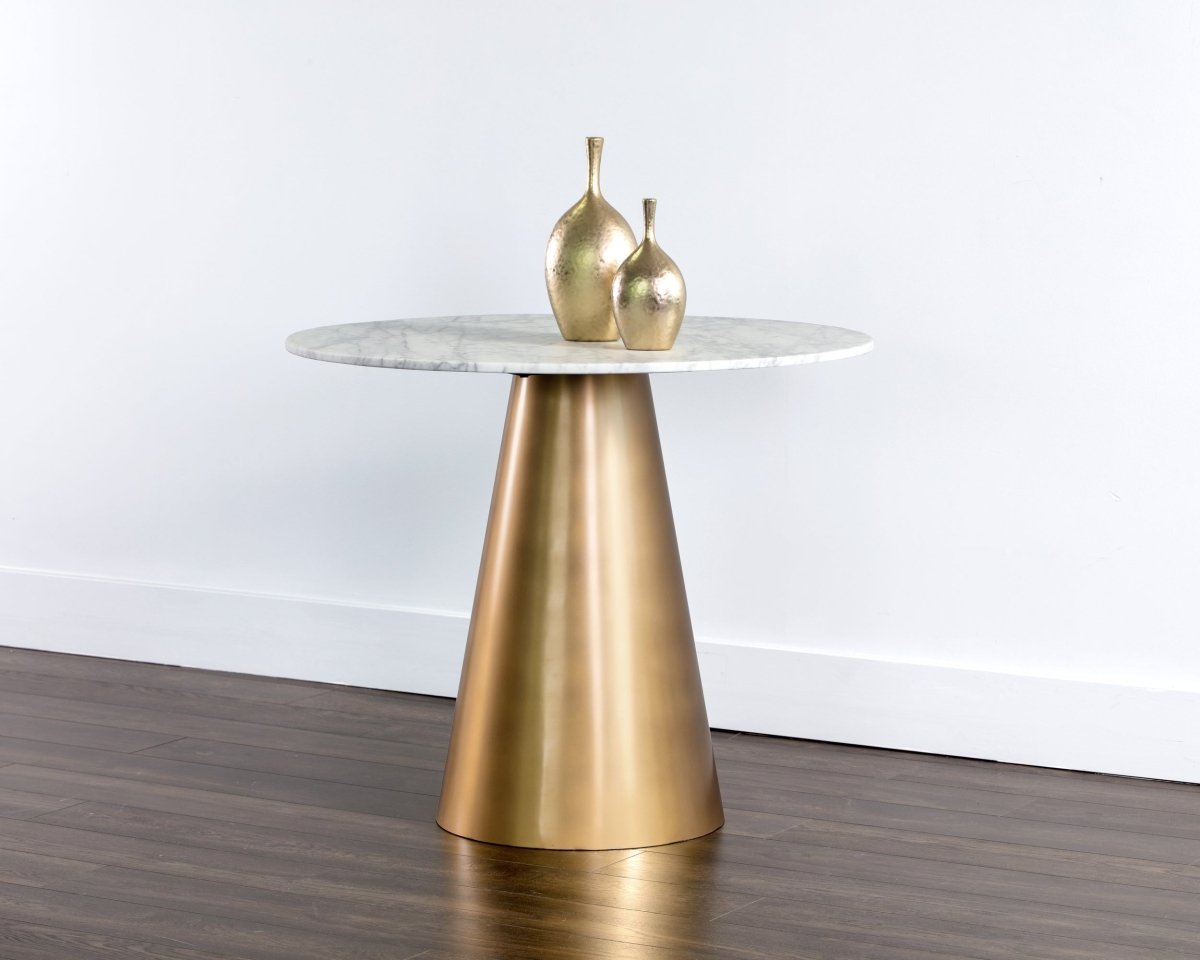 Sunpan Damon Bistro Table - Gold - 35.5" - 104426 - Sunpan - $2698.00