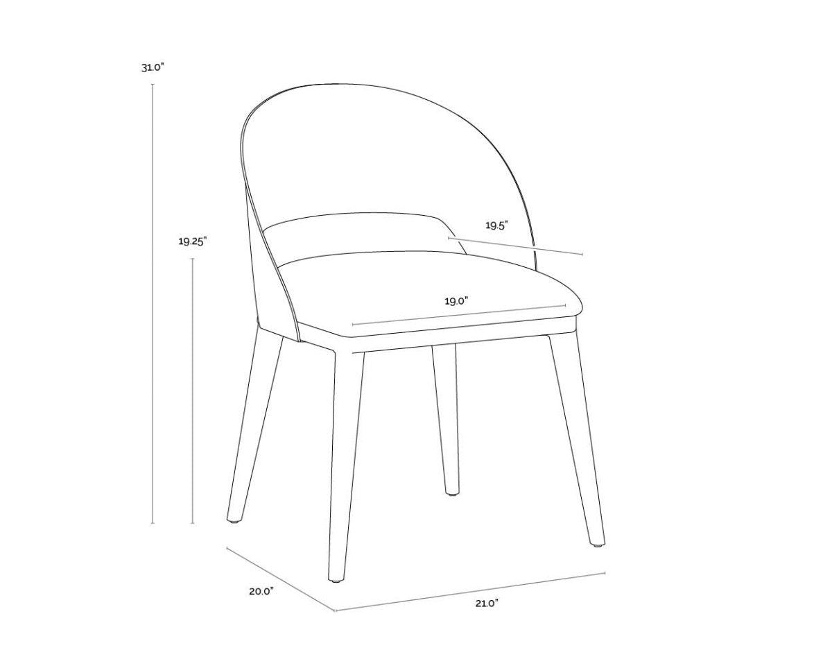 Sunpan Dezirae Dining Chair - 111041 - Sunpan - $998.00