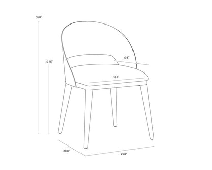 Sunpan Dezirae Dining Chair - 111041 - Sunpan - $998.00