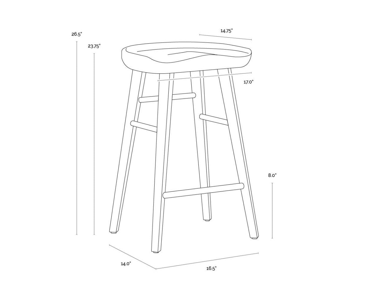 Sunpan Dominic Counter Stool - 110460 - Sunpan - $598.00
