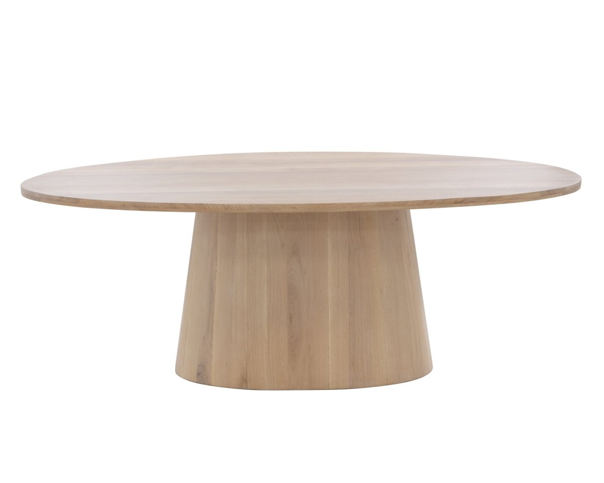 Sunpan Elina Dining Table - Oval - Light Oak - 84" - Seats 6 - 111024 - Sunpan - $4398.00