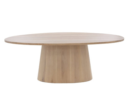 Sunpan Elina Dining Table - Oval - Light Oak - 84" - Seats 6 - 111024 - Sunpan - $4398.00