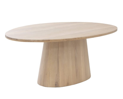 Sunpan Elina Dining Table - Oval - Light Oak - 84" - Seats 6 - 111024 - Sunpan - $4398.00