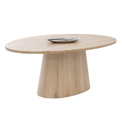 Sunpan Elina Dining Table - Oval - Light Oak - 84" - Seats 6 - 111024 - Sunpan - $4398.00