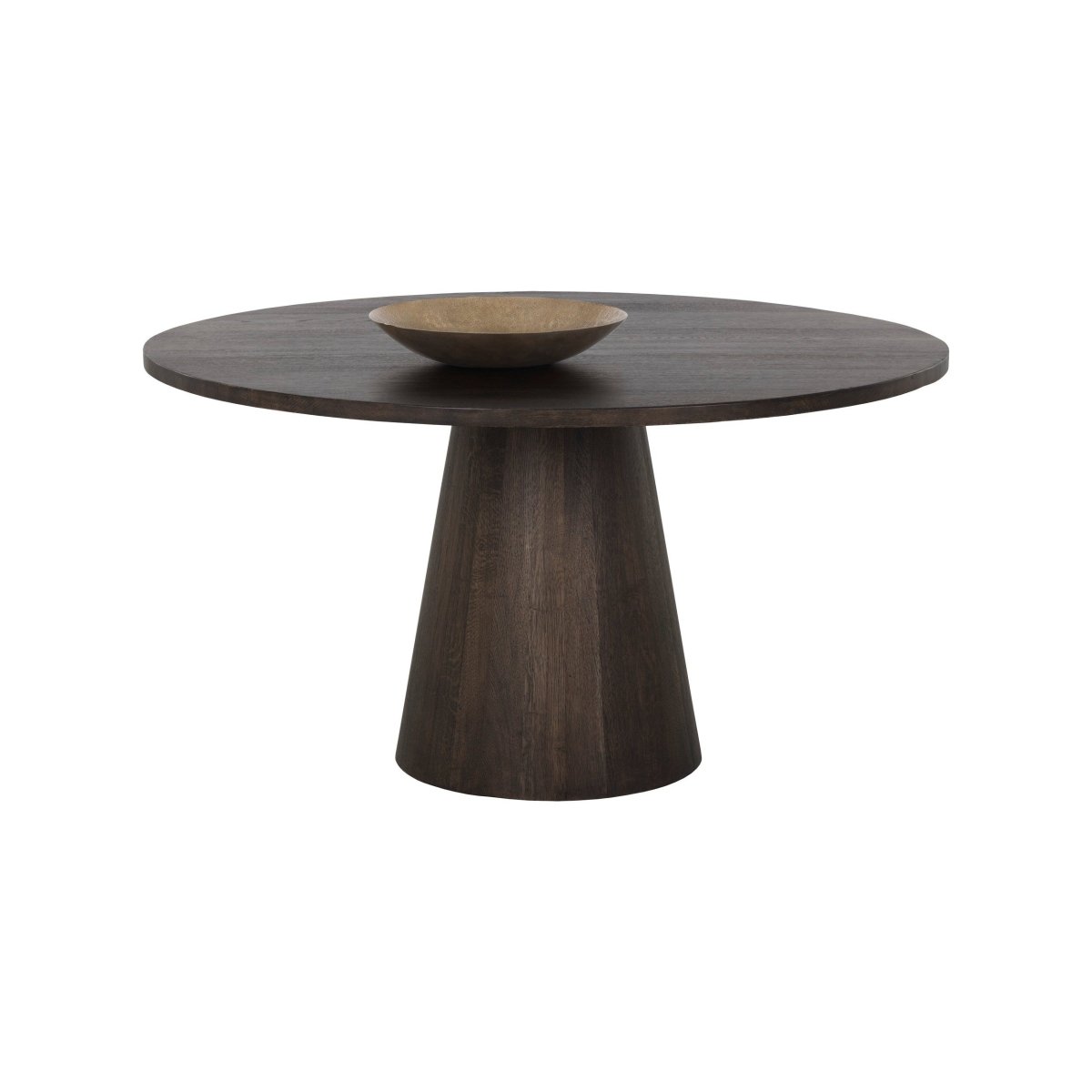 Sunpan Elina Dining Table - Round - Brown Oak - 54", Seats 6 - 111023 - Sunpan - $3098.00