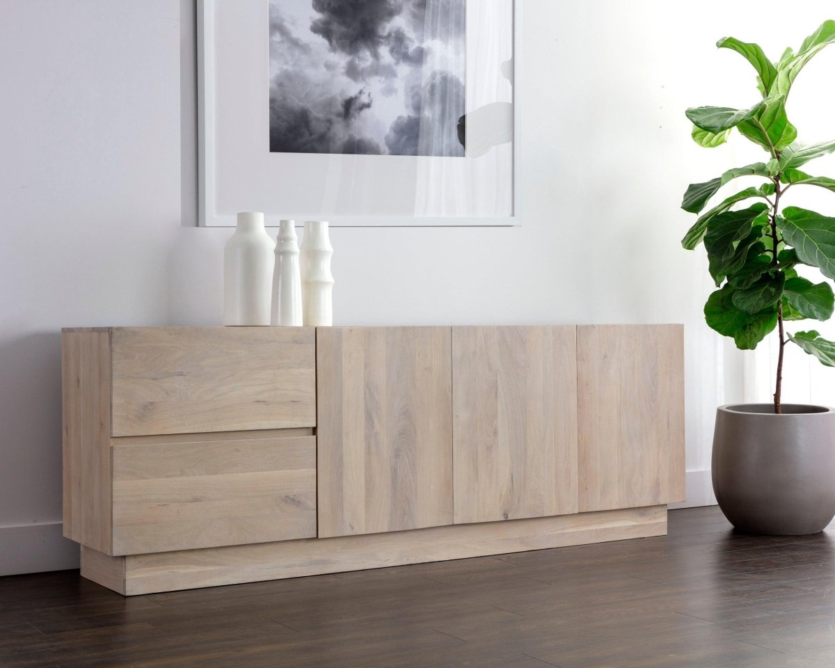 Sunpan Elina Sideboard - Light Oak - 111026 - Sunpan - $3598.00