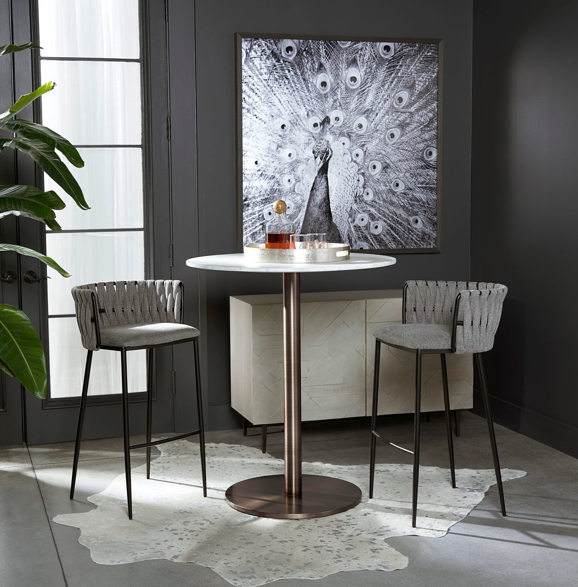 Sunpan Enco Bar Table - Round - 102915 - Sunpan - $2698.00