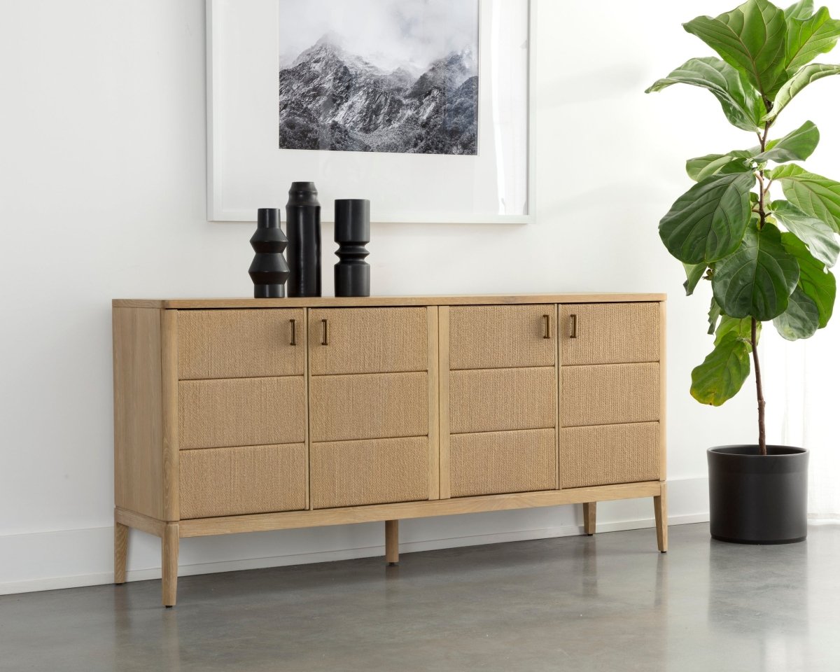 Sunpan Etienne Sideboard - Rustic Oak - 110122 - Sunpan - $2598.00