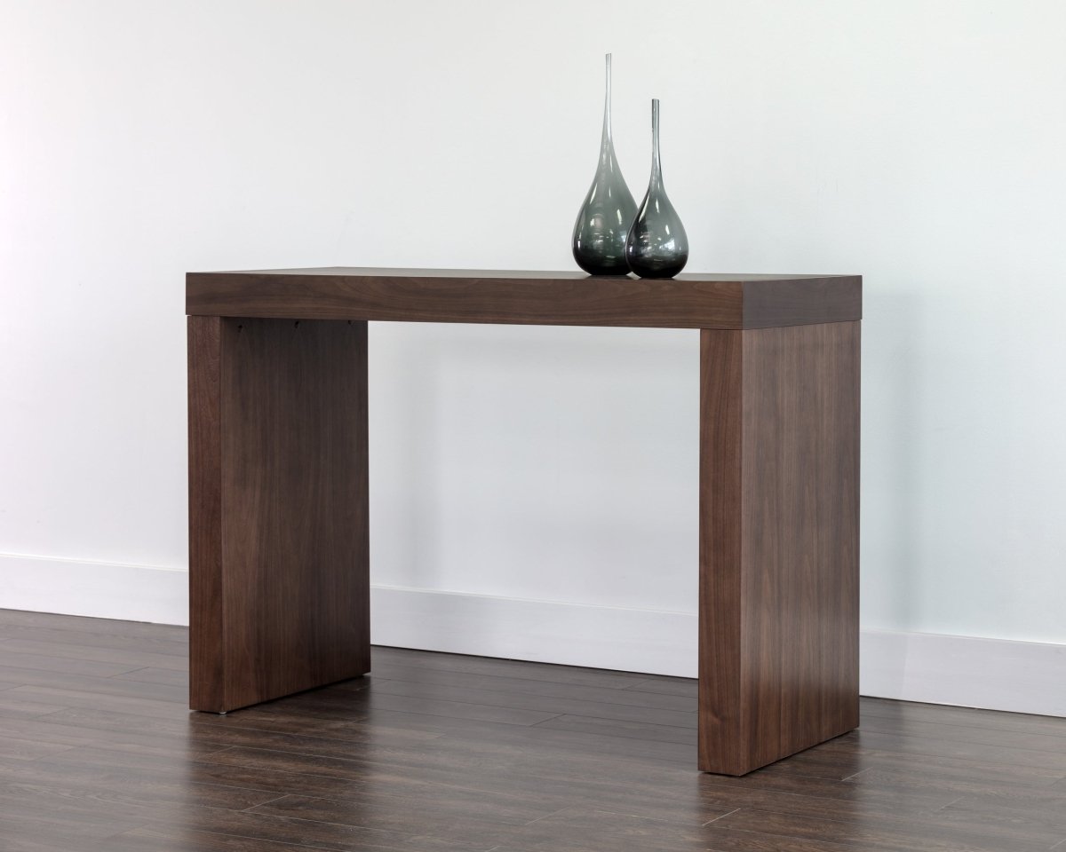 Sunpan Faro Bar Table - Walnut - 105705 - Sunpan - $998.00