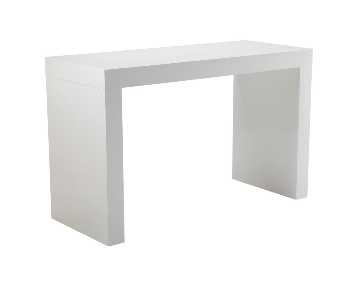 Sunpan Faro Counter Table - High Gloss White - 50258 - Sunpan - $1358.00