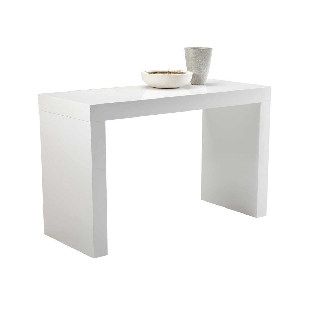 Sunpan Faro Counter Table - High Gloss White - 50258 - Sunpan - $1358.00