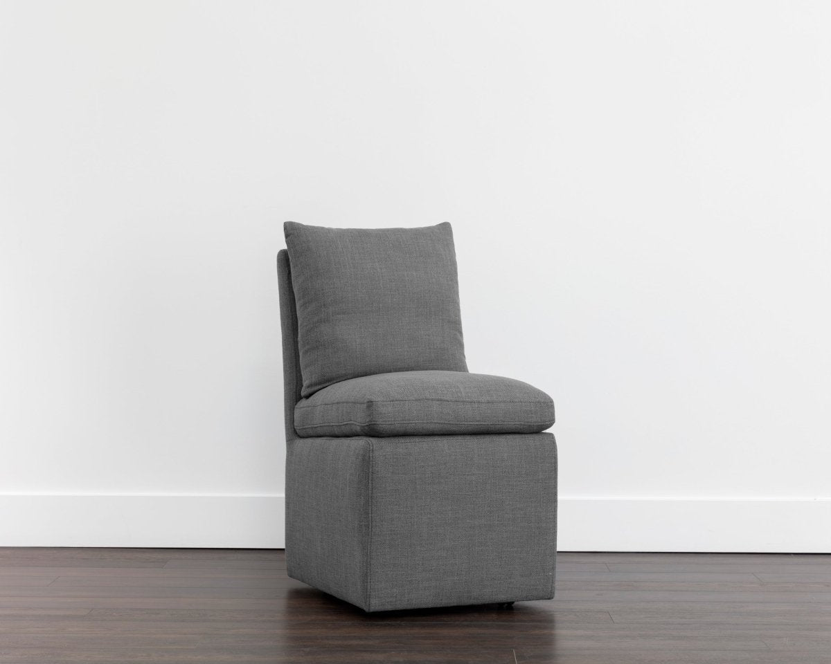 Sunpan Glenrose Wheeled Dining Chair - 107449 - Sunpan - $678.00