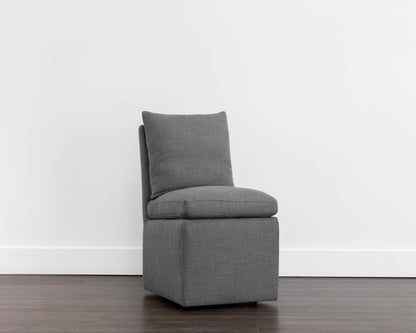 Sunpan Glenrose Wheeled Dining Chair - 107449 - Sunpan - $678.00