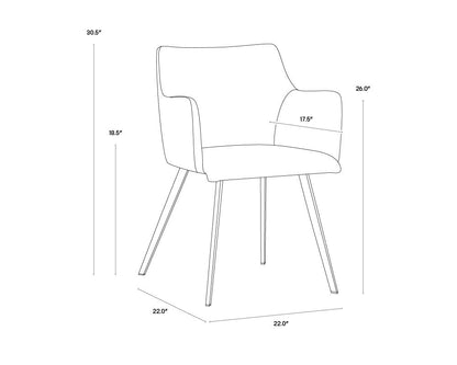 Sunpan Griffin Dining Armchair - 105083 - Sunpan - $758.00