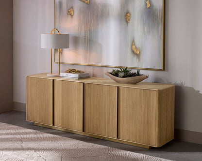 Sunpan Kalla Sideboard - Rustic Oak - 110771 - Sunpan - $2998.00