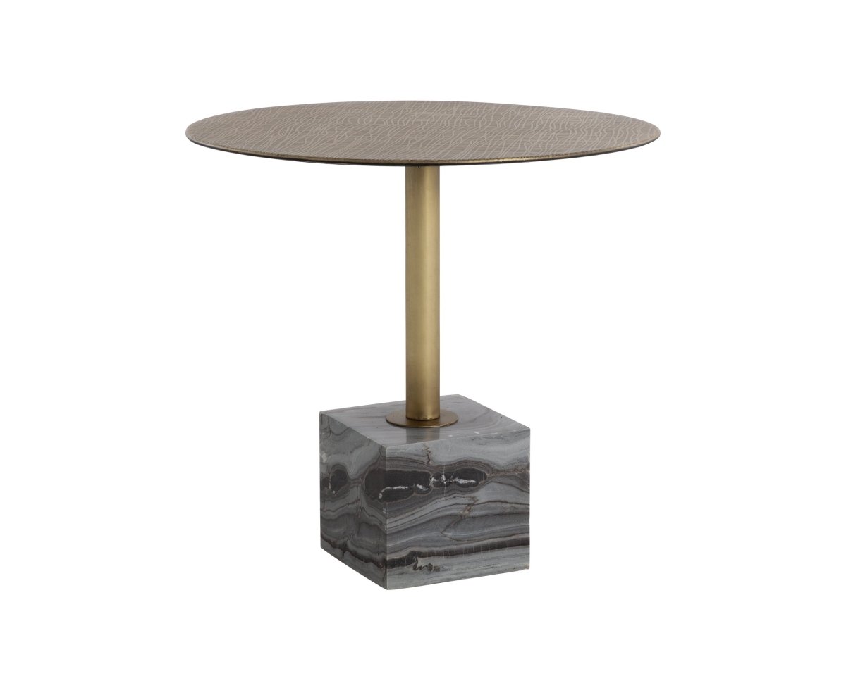 Sunpan Kata Bistro Table - Grey Marble - 32" - 109640 - Sunpan - $1438.00