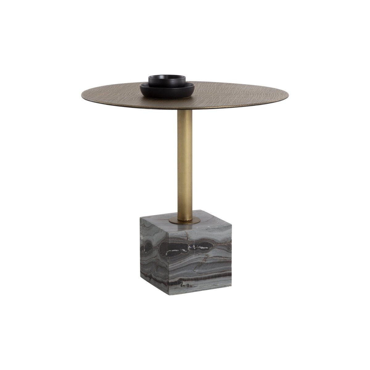 Sunpan Kata Bistro Table - Grey Marble - 32" - 109640 - Sunpan - $1438.00