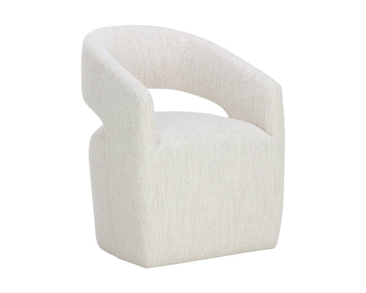 Sunpan Lloret Wheeled Dining Armchair - 109917 - Sunpan - $798.00