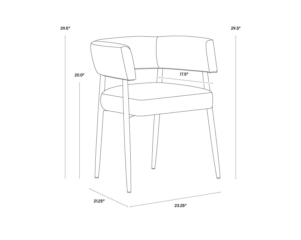 Sunpan Maestro Dining Armchair - 106493 - Sunpan - $798.00