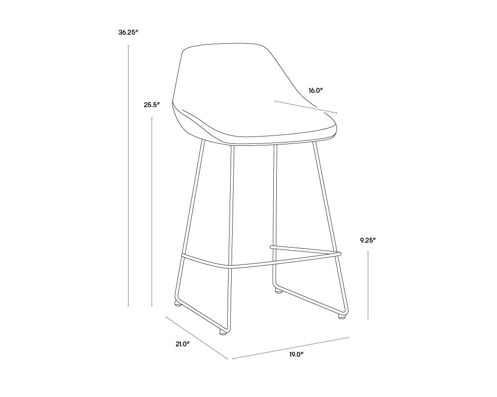 Sunpan Mccoy Counter Stool - 104390 - Sunpan - $638.00