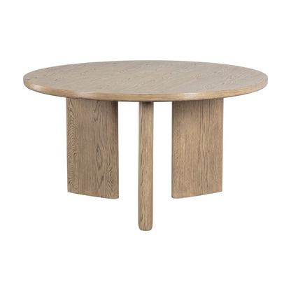 Sunpan Mid-Century Modern Giulietta Dining Table - Round - Weathered Oak - 55" - Seats 4 - 107273 - Sunpan - $3198.00