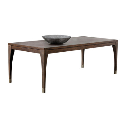 Sunpan Mid-Century Modern Greyson Rectagnle Dining Table - Smoke Acacia - 86.5" - Seats 8 - 102397 - Sunpan - $1798.00