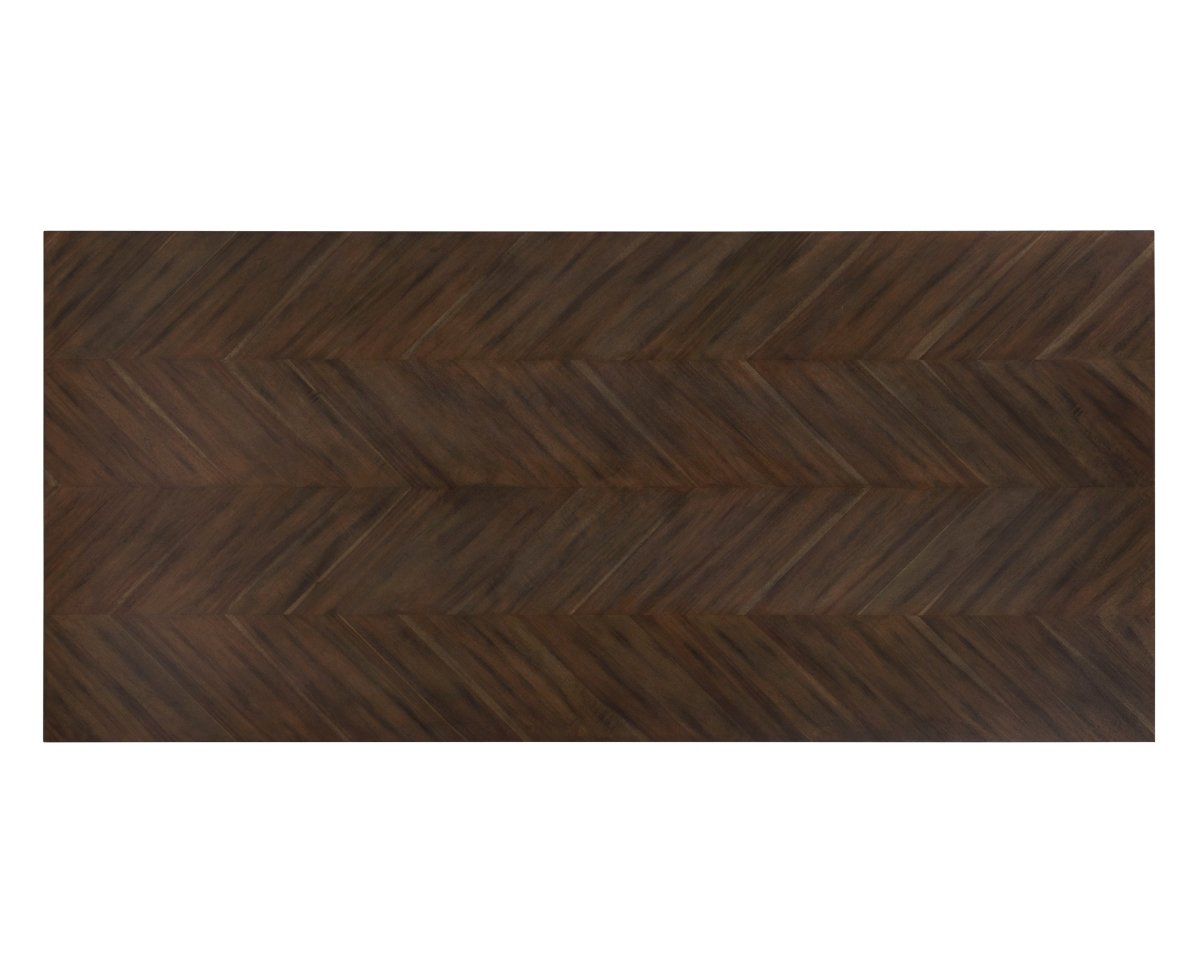 Sunpan Mid-Century Modern Greyson Rectagnle Dining Table - Smoke Acacia - 86.5" - Seats 8 - 102397 - Sunpan - $1798.00