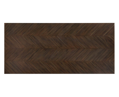 Sunpan Mid-Century Modern Greyson Rectagnle Dining Table - Smoke Acacia - 86.5" - Seats 8 - 102397 - Sunpan - $1798.00