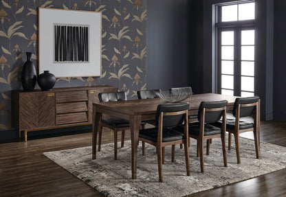 Sunpan Mid-Century Modern Greyson Rectagnle Dining Table - Smoke Acacia - 86.5" - Seats 8 - 102397 - Sunpan - $1798.00