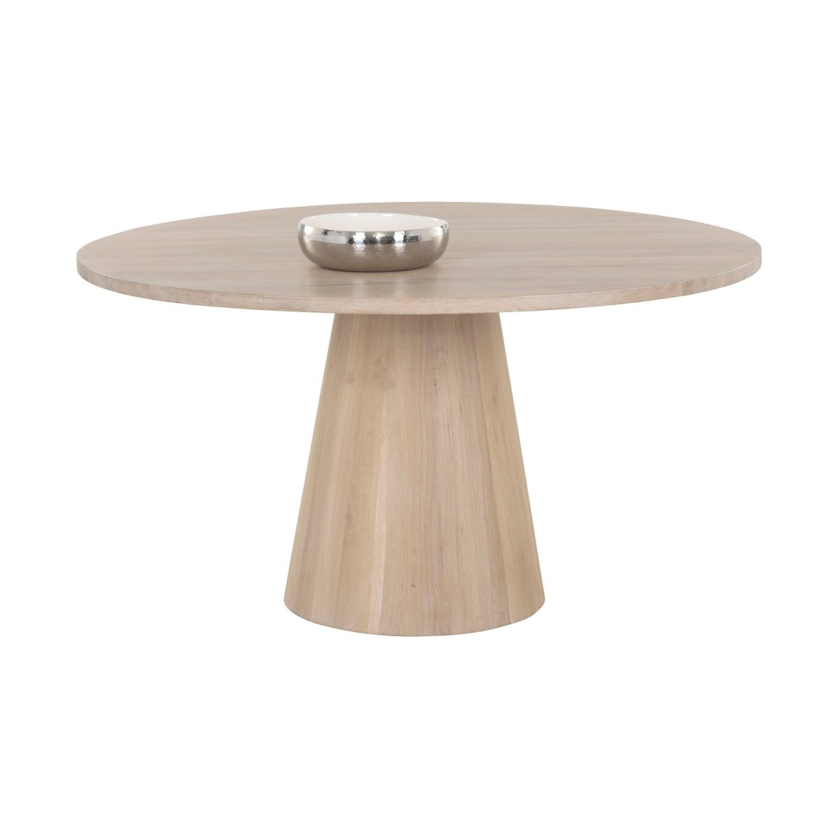 Sunpan Modern Elina Dining Table - Round - Light Oak - 54" - Seats 4 - 111022 - Sunpan - $3098.00