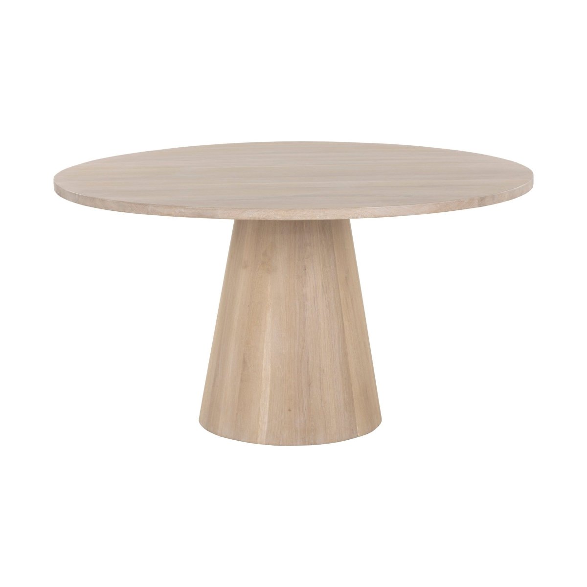 Sunpan Modern Elina Dining Table - Round - Light Oak - 54" - Seats 4 - 111022 - Sunpan - $3098.00
