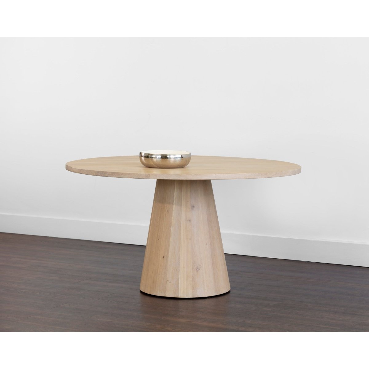 Sunpan Modern Elina Dining Table - Round - Light Oak - 54" - Seats 4 - 111022 - Sunpan - $3098.00