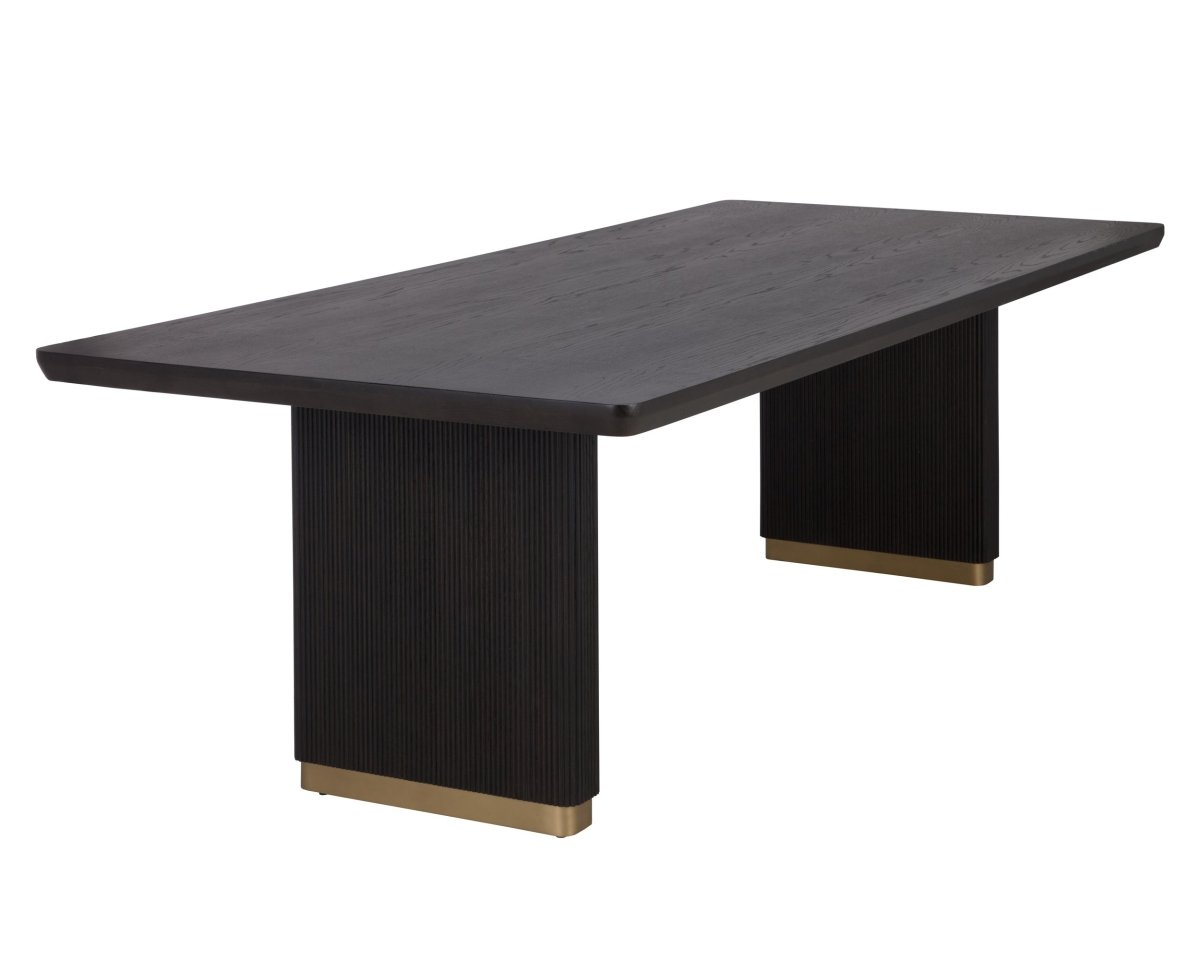 Sunpan Modern Kalla Dining Table - Rectangular - Charcoal - 96" - Wood - Seats 8 - 110990 - Sunpan - $1798.00