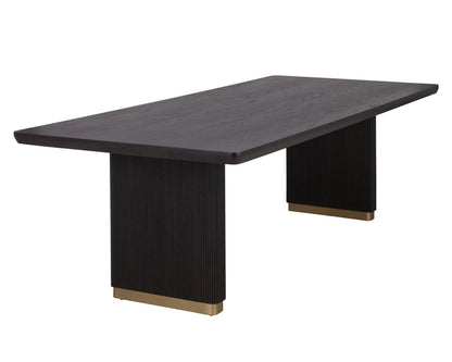 Sunpan Modern Kalla Dining Table - Rectangular - Charcoal - 96" - Wood - Seats 8 - 110990 - Sunpan - $1798.00