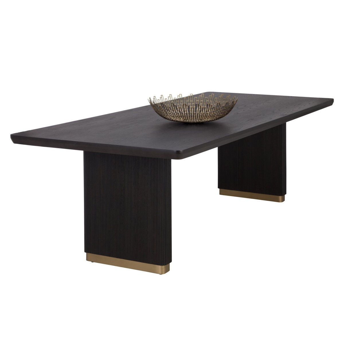 Sunpan Modern Kalla Dining Table - Rectangular - Charcoal - 96" - Wood - Seats 8 - 110990 - Sunpan - $1798.00